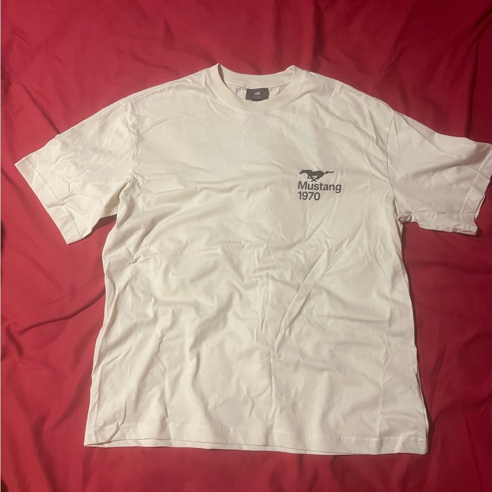 H&M White Short Sleeve Tee